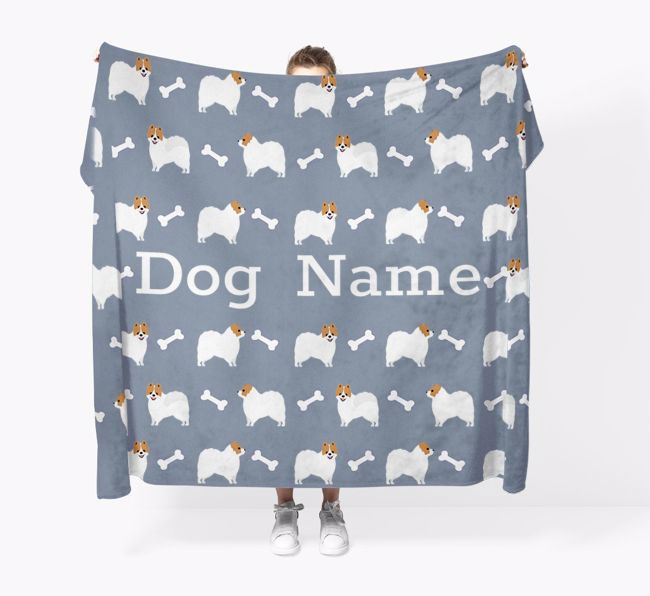 'Bone Pattern' - Personalised {breedFullName} Blanket